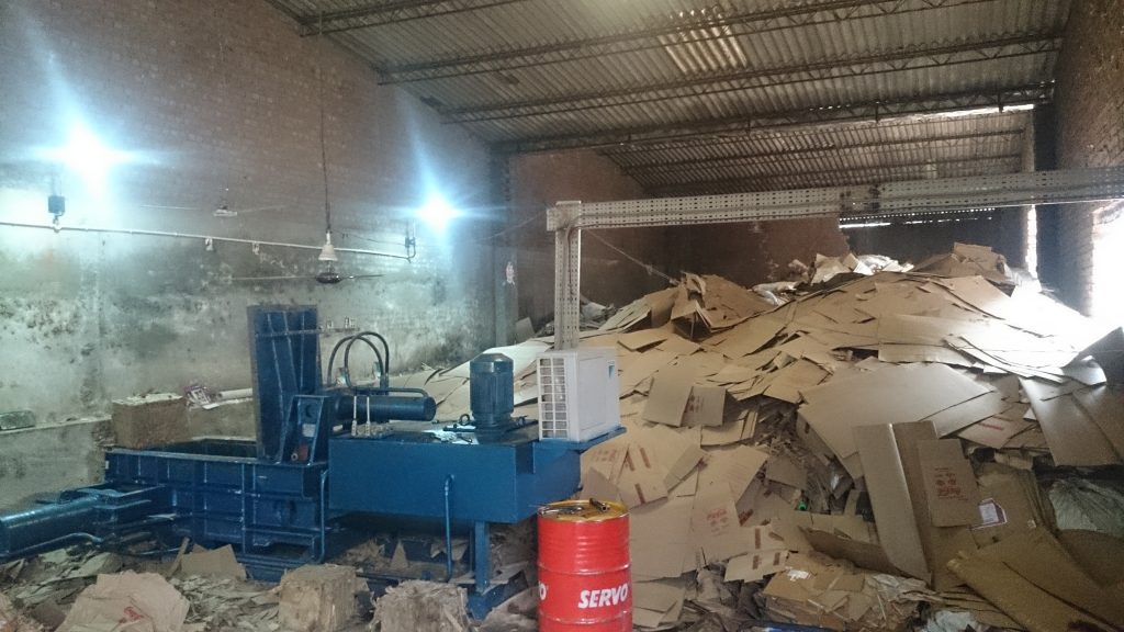 waste paper baling press